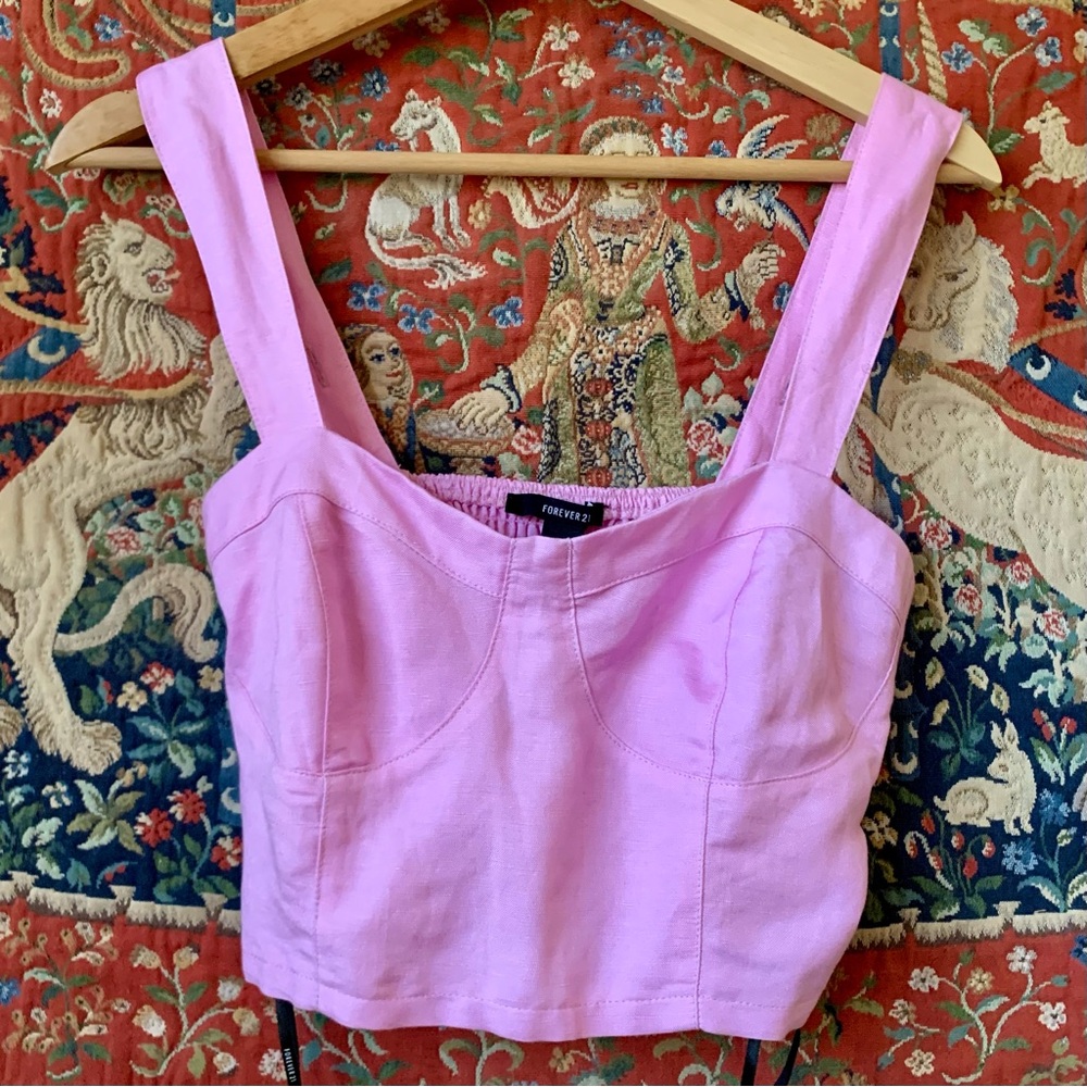 Lilac Bustier Crop Top